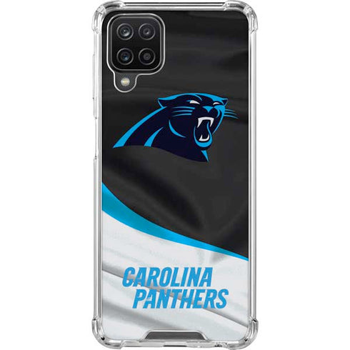 NFL Carolina Panthers Galaxy A12 Clear Case