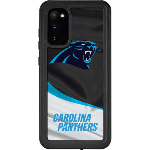 NFL Carolina Panthers Galaxy S20 Waterproof Case