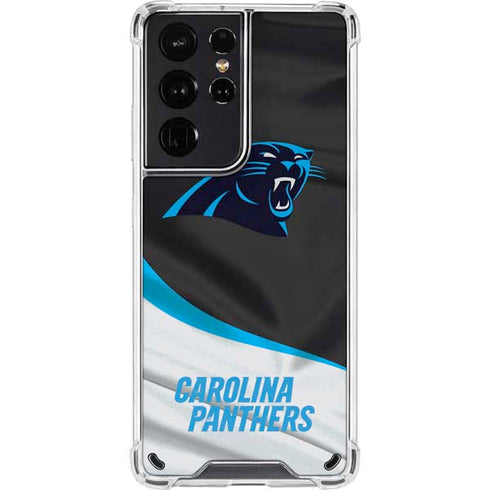 NFL Carolina Panthers Galaxy S21 Ultra 5G Clear Case