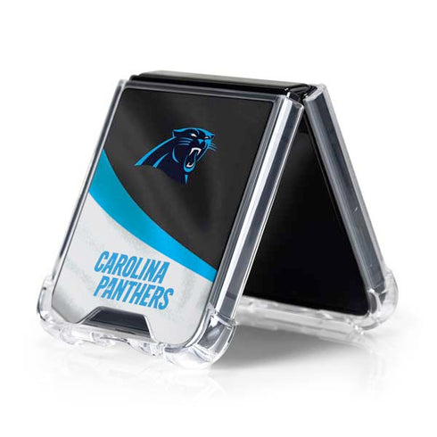 NFL Carolina Panthers Galaxy Z Flip5 5G Clear Case