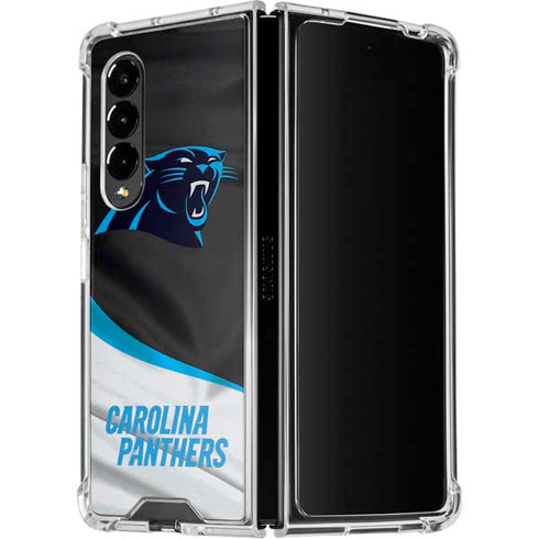 NFL Carolina Panthers Galaxy Z Fold4 5G Clear Case