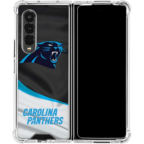 NFL Carolina Panthers Galaxy Z Fold4 5G Clear Case