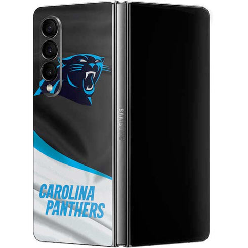 NFL Carolina Panthers Galaxy Z Fold4 5G Skin