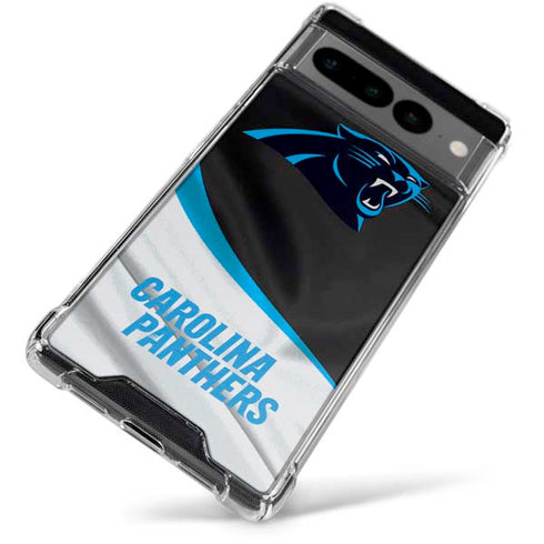 NFL Carolina Panthers Google Pixel 7 Pro Clear Case