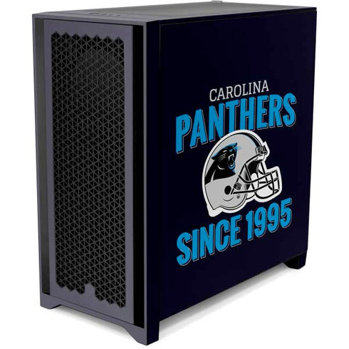 NFL Carolina Panthers Helmet Corsair 4000D Tempered Glass Mid-Tower ATX Case Skin