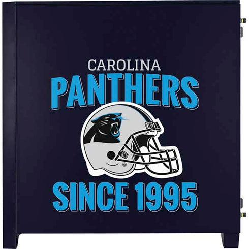 NFL Carolina Panthers Helmet Corsair 4000D Tempered Glass Mid-Tower ATX Case Skin