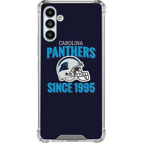 NFL Carolina Panthers Helmet Galaxy A13 5G Clear Case