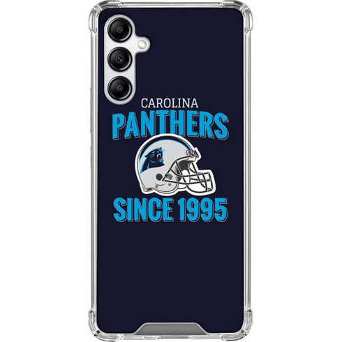 NFL Carolina Panthers Helmet Galaxy A14 5G Clear Case