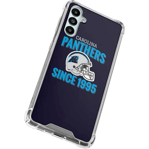 NFL Carolina Panthers Helmet Galaxy A14 5G Clear Case