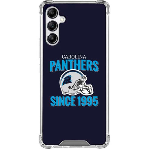 NFL Carolina Panthers Helmet Galaxy A15 5G Clear Case