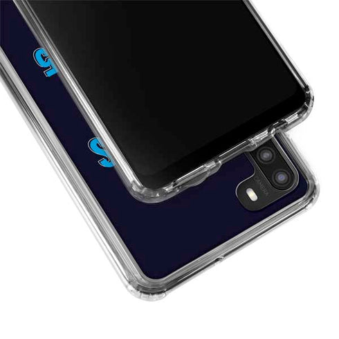 NFL Carolina Panthers Helmet Galaxy A21 Clear Case
