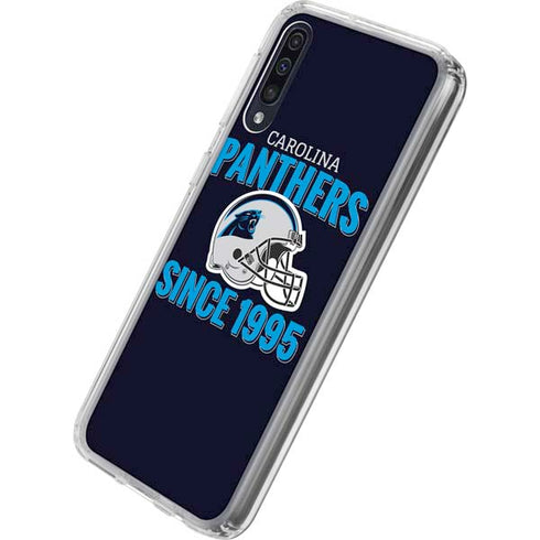 NFL Carolina Panthers Helmet Galaxy A50 Clear Case