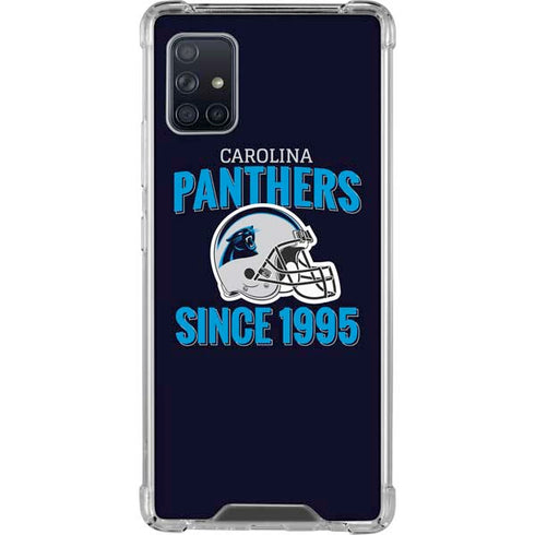 NFL Carolina Panthers Helmet Galaxy A51 5G Clear Case