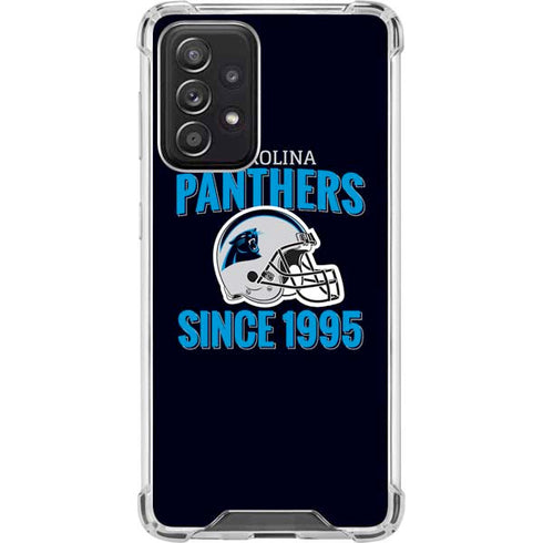 NFL Carolina Panthers Helmet Galaxy A52 5G Clear Case