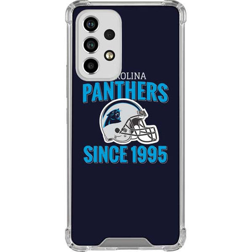 NFL Carolina Panthers Helmet Galaxy A53 5G Clear Case