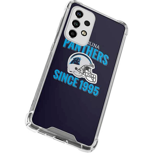 NFL Carolina Panthers Helmet Galaxy A53 5G Clear Case
