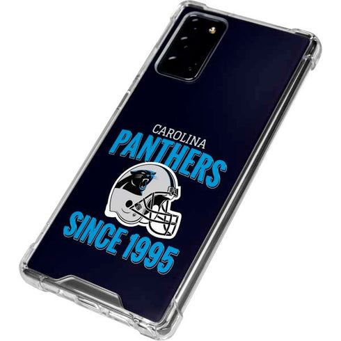 NFL Carolina Panthers Helmet Galaxy Note20 5G Clear Case