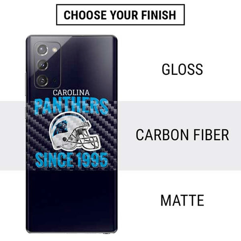 NFL Carolina Panthers Helmet Galaxy Note20 5G Skin
