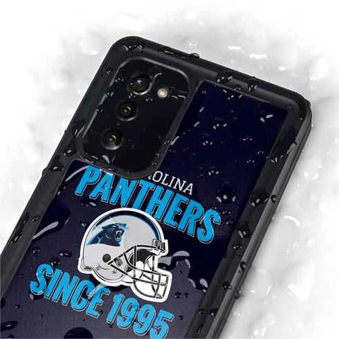 NFL Carolina Panthers Helmet Galaxy Note20 5G Waterproof Case