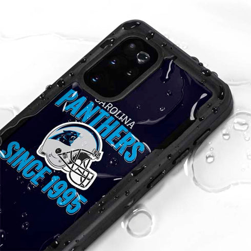 NFL Carolina Panthers Helmet Galaxy S20 Plus Waterproof Case