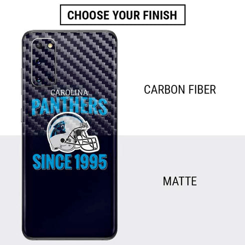NFL Carolina Panthers Helmet Galaxy S20 Skin