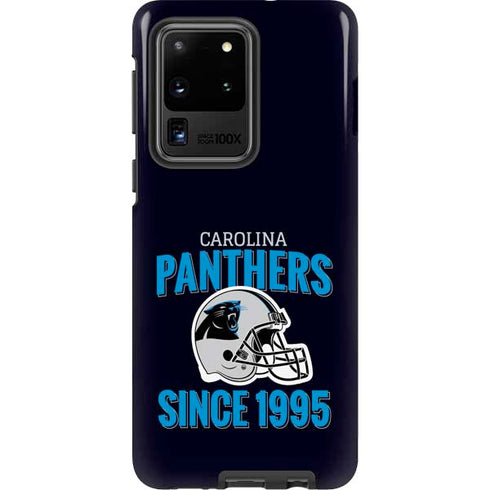 NFL Carolina Panthers Helmet Galaxy S20 Ultra 5G Pro Case