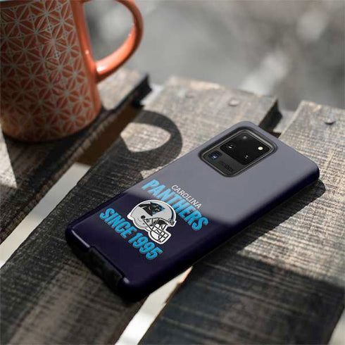 NFL Carolina Panthers Helmet Galaxy S20 Ultra 5G Pro Case