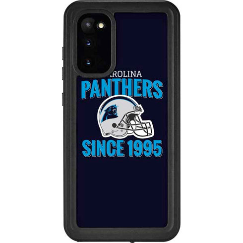 NFL Carolina Panthers Helmet Galaxy S20 Waterproof Case