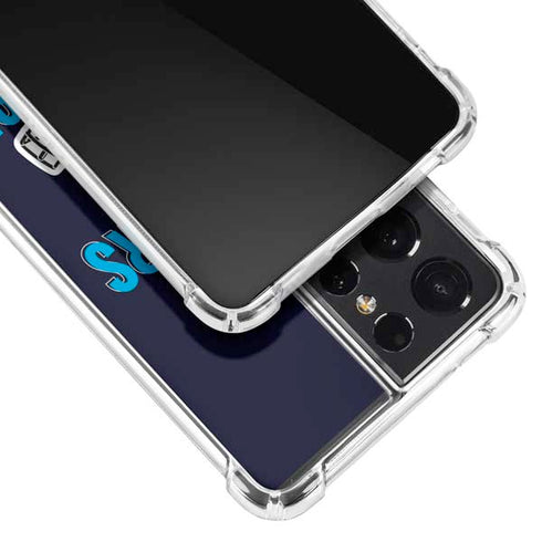 NFL Carolina Panthers Helmet Galaxy S21 Ultra 5G Clear Case