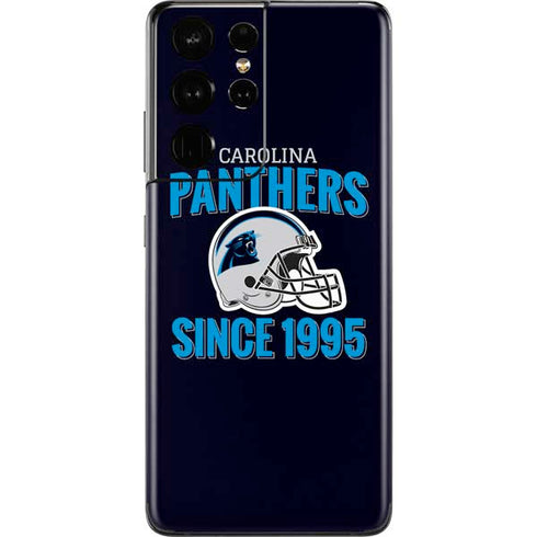 NFL Carolina Panthers Helmet Galaxy S21 Ultra 5G Skin