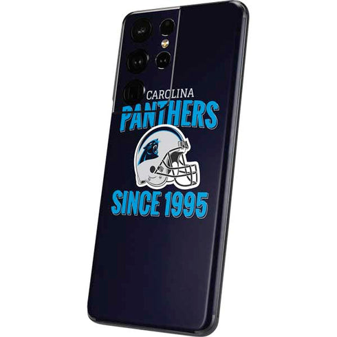 NFL Carolina Panthers Helmet Galaxy S21 Ultra 5G Skin