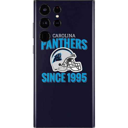 NFL Carolina Panthers Helmet Galaxy S22 Ultra Skin
