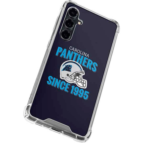 NFL Carolina Panthers Helmet Galaxy S23 FE Clear Case