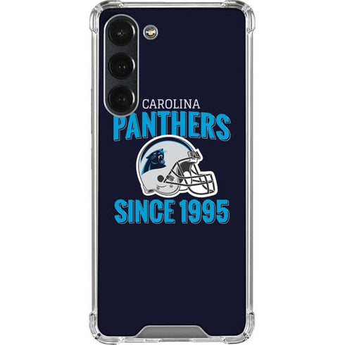NFL Carolina Panthers Helmet Galaxy S23 Plus Clear Case