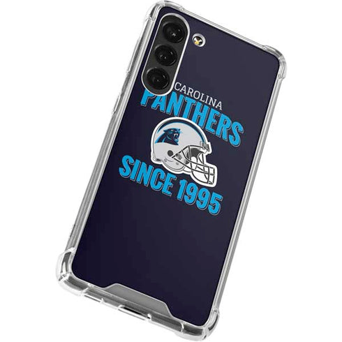 NFL Carolina Panthers Helmet Galaxy S23 Plus Clear Case