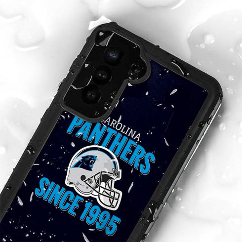 NFL Carolina Panthers Helmet Galaxy S23 Plus Waterproof Case
