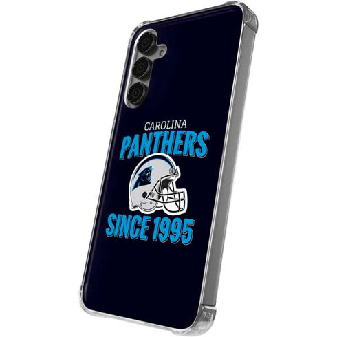 NFL Carolina Panthers Helmet Galaxy S24 Plus Clear Case