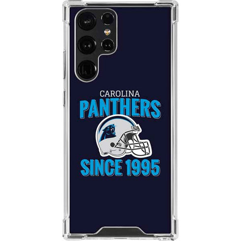 NFL Carolina Panthers Helmet Galaxy S24 Ultra Clear Case
