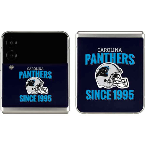 NFL Carolina Panthers Helmet Galaxy Z Flip3 5G Skin