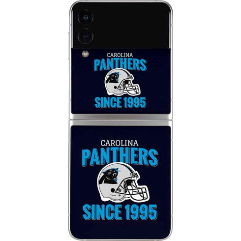 NFL Carolina Panthers Helmet Galaxy Z Flip3 5G Skin
