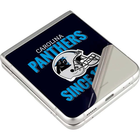 NFL Carolina Panthers Helmet Galaxy Z Flip3 5G Skin