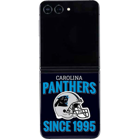 NFL Carolina Panthers Helmet Galaxy Z Flip5 5G Skin