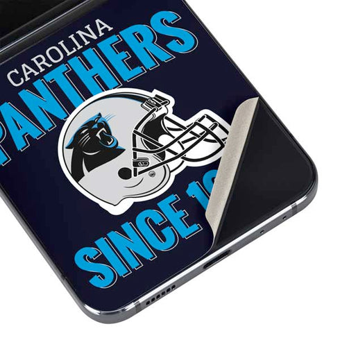 NFL Carolina Panthers Helmet Galaxy Z Flip5 5G Skin