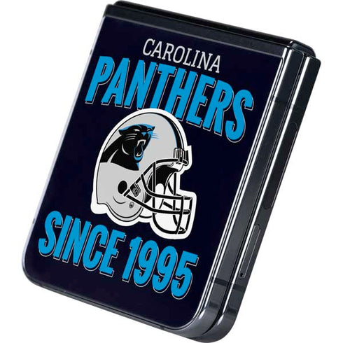 NFL Carolina Panthers Helmet Galaxy Z Flip5 5G Skin