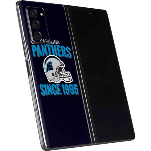 NFL Carolina Panthers Helmet Galaxy Z Fold2 5G Skin
