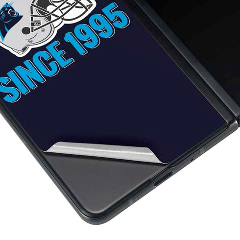 NFL Carolina Panthers Helmet Galaxy Z Fold4 5G Skin