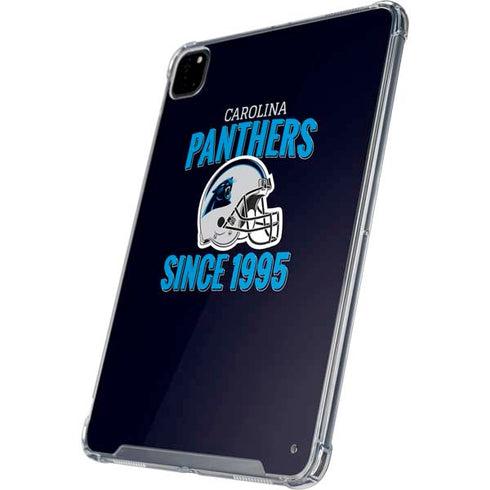 NFL Carolina Panthers Helmet iPad Pro 12.9in (2020) Clear Case