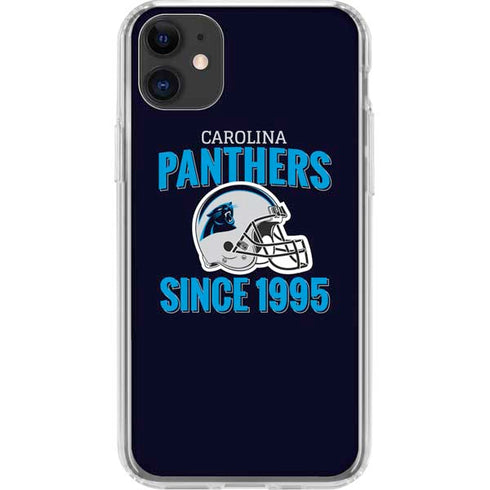 NFL Carolina Panthers Helmet iPhone 11 Clear Case