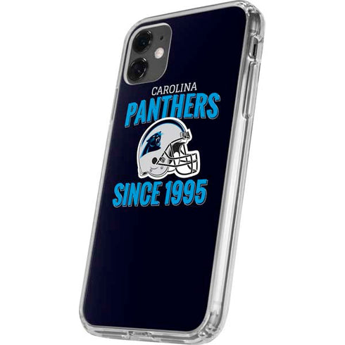 NFL Carolina Panthers Helmet iPhone 11 Clear Case