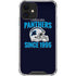 NFL Carolina Panthers Helmet iPhone 12 Mini Clear Case